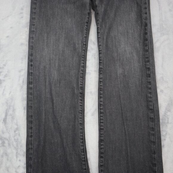 Guess Pants Mens 34 Gray Delmar Slim Straight Button Pocket Cotton Denim Jeans - Picture 10 of 16